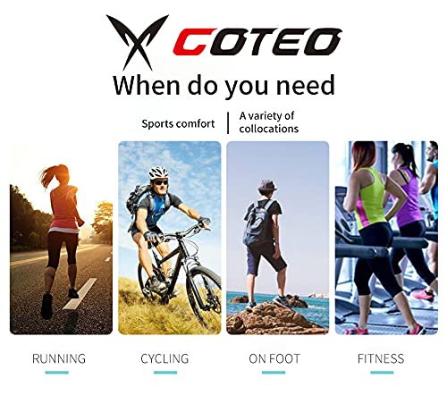 [Australia - AusPower] - COTEO Cell Phone Armband Sleeve/Running Arm Bands for for iPhone X/XS/XR/Max/Plus & Samsung Galaxy S9/ S10/ Plus, Running Phone Holder for Sports, Workout, Bike Ride (Black, L) black 