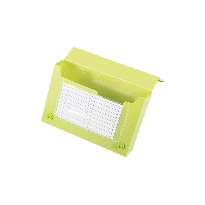 [Australia - AusPower] - Green Oath 3 x 5 Inches Index Card Case, 5 Individual Index Dividers, Snap Button Closure, Set of 12 in 6 Assorted Colors, 2 Each of Blue, Hot Pink, Snow, Purple, Green, Graphite (50250-2073) 