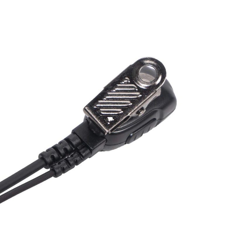 [Australia - AusPower] - Caroo Walkie Talkie Headset for Midland, D Shape Headsets Earpiece with PTT Mic for Midland GXT1000VP4 LXT500VP3 GXT1050VP4 GXT1000XB Walkie Talkies Two Way Radio 2 pin 