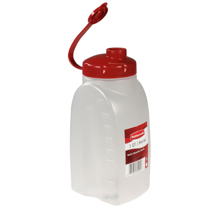 [Australia - AusPower] - Rubbermaid MixerMate Bottle, 1 Quart, Chili Red 1-Quart 