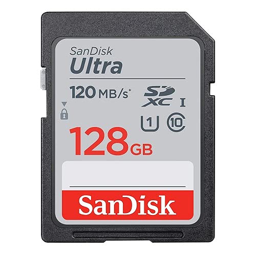 [Australia - AusPower] - SanDisk Ultra SDXC 128GB SD Card for Camkory Digital Photo Frame Works with 10 inch, 8 Inch, 12 inch Display (SDSDUN4-128G-GN6IN) Bundle with 1 Everything But Stromboli SD & Micro Memory Card Reader 