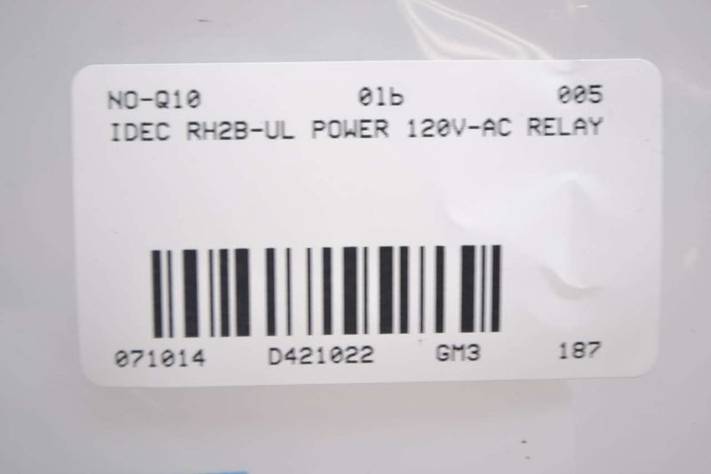 [Australia - AusPower] - IDEC RH2B-U-AC110/120V Plug-in, 10 AMP, 120 VAC, Relay, DPDT 