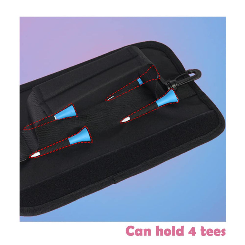 [Australia - AusPower] - Mini Golf Club Bag Lightweight Shoulder Carrier Driving Range Practice Pack Portable Course Training Travel Case Foldable Sunday Bag Holding 3-5 Golf Clubs for Men Women Golfer Black 