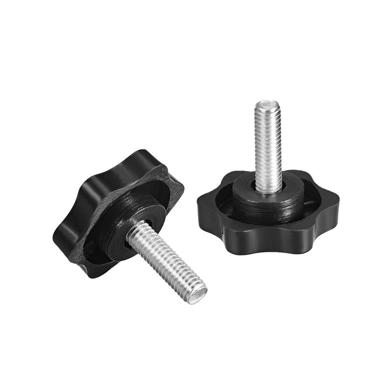 [Australia - AusPower] - uxcell Clamping Handle Screw Knobs Handle Star Knob M6 x 20mm Male Thread 2pcs M6x20mm 