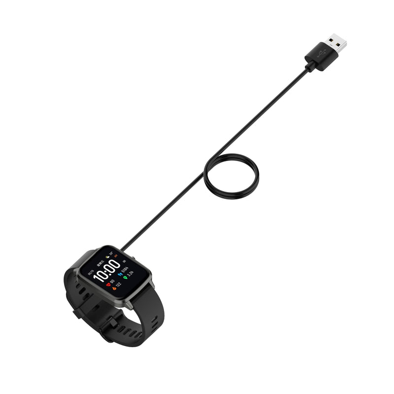 [Australia - AusPower] - Replacement Charging Cable Compatible with LUOBA Smart Watch Charger Cable USB Portable Magnetic Charging Cord for LUOBA Charger Accessories (Black*2) Black*2 
