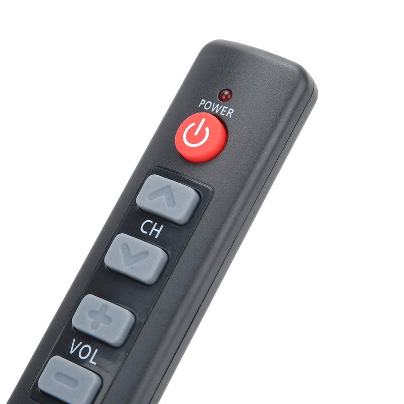 [Australia - AusPower] - Universal Remote Control Replacement for TV/STB/DVD/DVB/HiFi/VCR, etc Smart Digital TV Box Television Learning Controller with 6 Large Buttons(Grigio) Grigio 