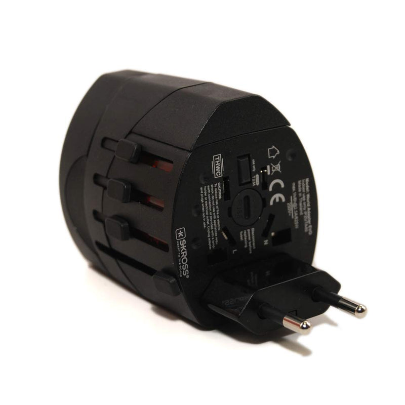 [Australia - AusPower] - Travel Adapter,Universal Worldwide Travel Power Adapter Outlets with 2.4A Dual USB Charger & Worldwide AC Wall Outlet Plugs for US EU UK AU about 153 countries 