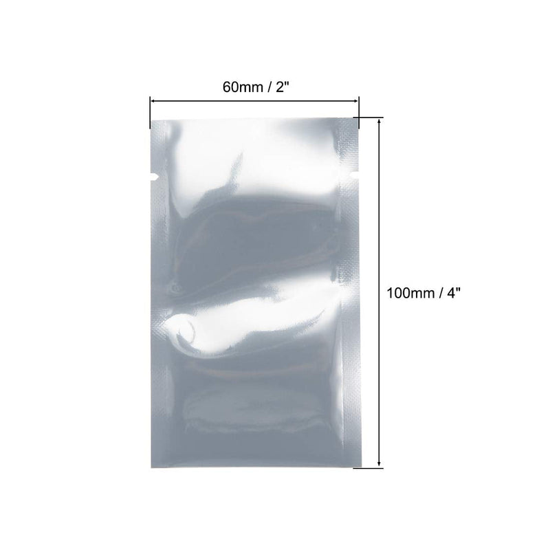 [Australia - AusPower] - uxcell Antistatic Shield Shielding Bag, Flat Open Top Anti Static Bag for Electronic Devices, 2x4 inch(60x100mm), 25 PCS 