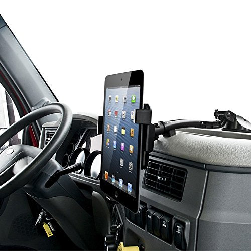 [Australia - AusPower] - Trucker Tough Bracketron Tough Tablet Mount for Truck or Car, Tablet Holder and GPS Holder for Dashboard and Windshield, Black (TT1-616-1) 