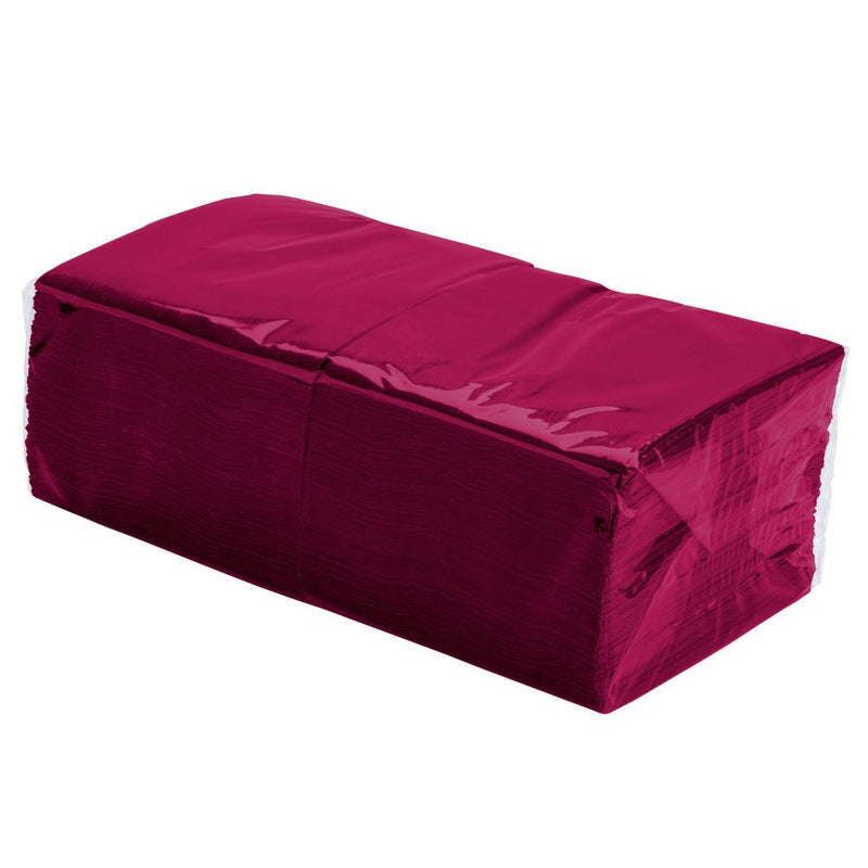 [Australia - AusPower] - Perfectware 2 Ply Burgundy-200 Burgundy Beverage Napkin Package of 200ct- 2-Ply, 2.5" Height, 5" Width, 10" Length (Pack of 200) 