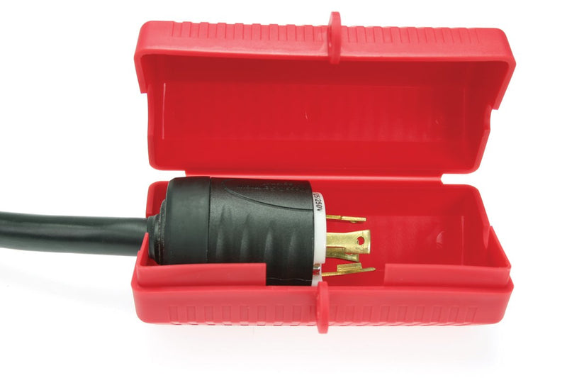 [Australia - AusPower] - Accuform KDD230 STOPOUT StopPlug AC Multi-Plug Lockout, Fits Most 110, 220, 550, or 600 VAC Plugs, Plastic, Red 