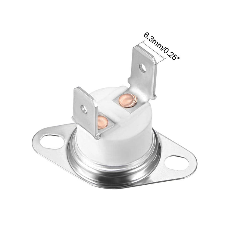 [Australia - AusPower] - uxcell KSD301 Thermostat 165°C/329°F 10A Normally Closed N.C Adjust Snap Disc Temperature Switch for Microwave,Oven,Coffee Maker 5pcs 