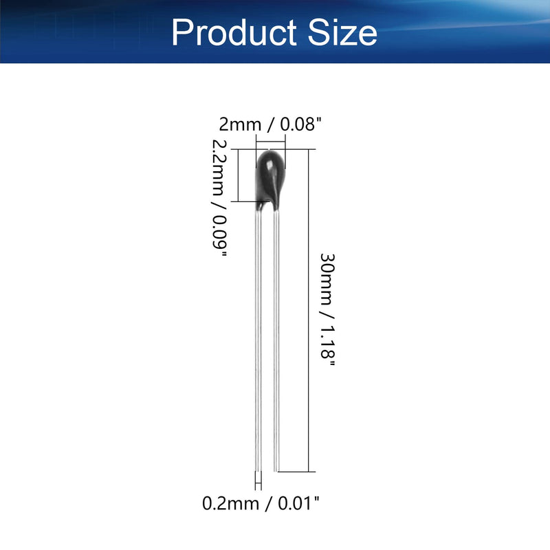 [Australia - AusPower] - Heyiarbeit NTC Thermistor Resistors MF52-103/3435 10 Ohm Inrush Current Limiting Limiter Thermistor 60Pcs 