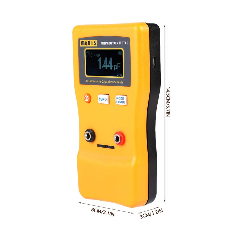 [Australia - AusPower] - M6013 LCD High Exactness Capacitor Meter Professional Measuring Capacitance Resistance Capacitor Circuit Tester 