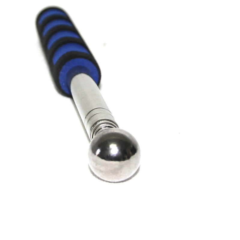 [Australia - AusPower] - 2PCS 100cm Stainless Steel Portable Telescopic Social Distance Stick Pointer, Extendable Handheld Social Pointer Stick Measure Social Distance (Blue) Blue 