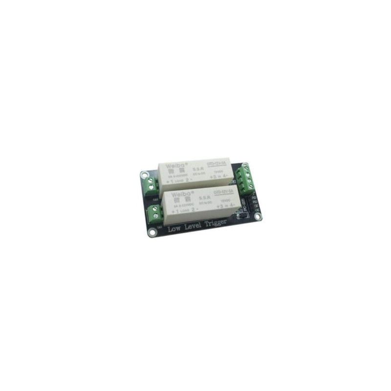 [Australia - AusPower] - Bestol 1PCS 2 Channel SSR Solid State Relay Low Trigger 5A 5V DC-DC for Uno R3 