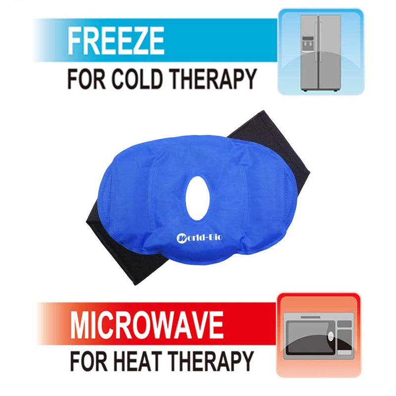 [Australia - AusPower] - Knee Cold Pack for Injury - 2 Reusable Hot and Cold Ice Packs for Knee Surgery, Joint Pain, Arthritis and Chronic Pain, Relief Swelling, Bruises 9.8" x 6.5" - Adjustable & Flexible for Knees, Elbows 2 knee ice packs 9.8" x 6.5" 