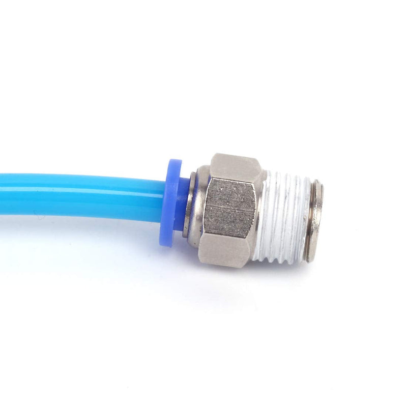 [Australia - AusPower] - SNS SPC1/4-02NPTBE 1/4"Tube OD x 1/4 NPT Male Straight Nickel Plated Brass Push to Connect Pneumatic Fittings（10 PCS） SPC 