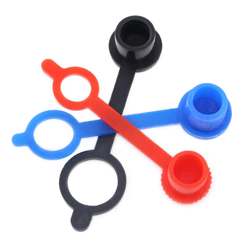 [Australia - AusPower] - Swpeet 300Pcs Plastic Grease Fitting Cap Assortment, Grease Zerk Fitting Cap Plastic Dust Cover 