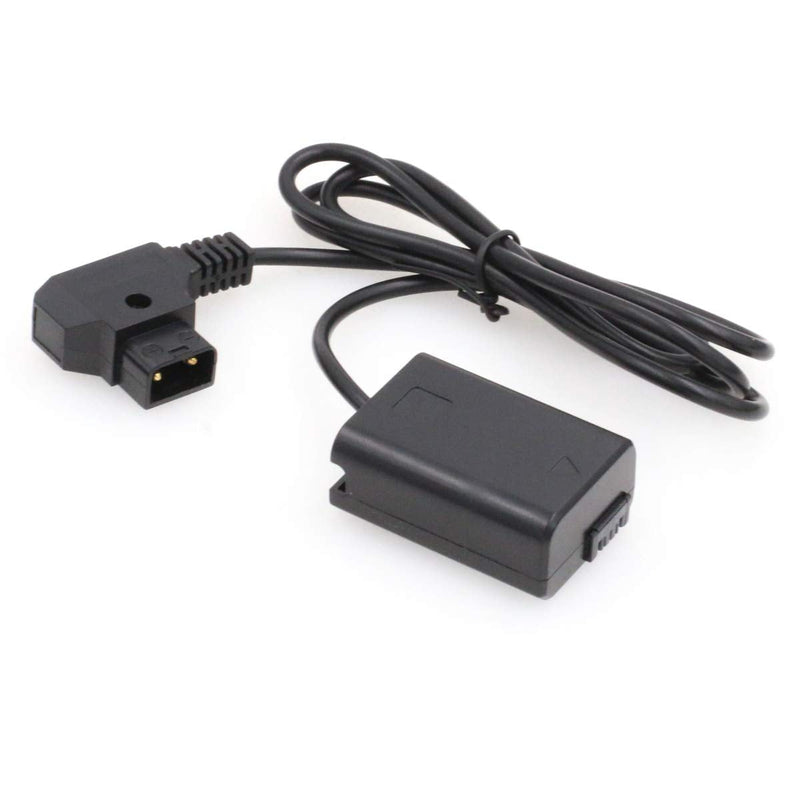 [Australia - AusPower] - SZRMCC D-tap 2 Pin to NP-FW50 DC Coupler Dummy Battery for Sony A7 A7S A7R A7SII a5100 a6300 NEX Series Camera (Straight Cable) Straight Cable 