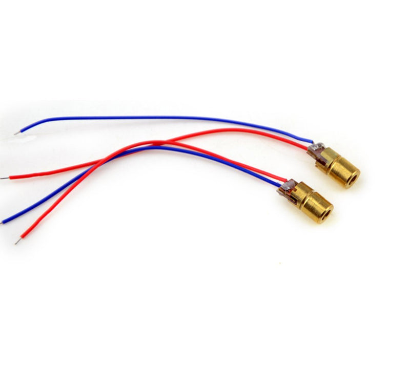 [Australia - AusPower] - XINGYHENG 40pcs of Mini Laser Dot Diode Module Head WL Red 650nm 6mm 5V 5mW and 3V 5mW Each of 20Pcs 
