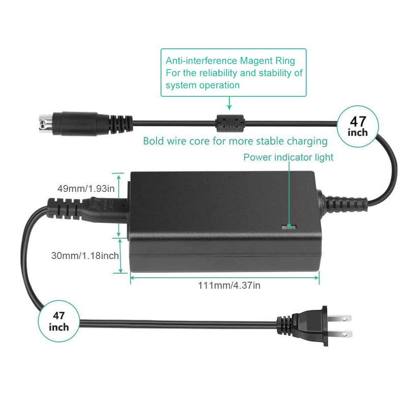 [Australia - AusPower] - HKY 24V 3-Pin AC Adapter Replacement for EPSON M235A TM-T88II TM-88III POS Printer Power Supply Cord 