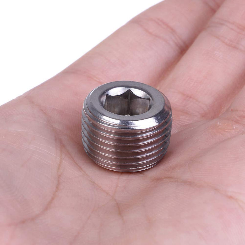 [Australia - AusPower] - Joywayus 4Pcs Stainless Steel Internal Hex Thread Socket Pipe Plug 1/4"NPT Male 1/4"NPT-4PCS 