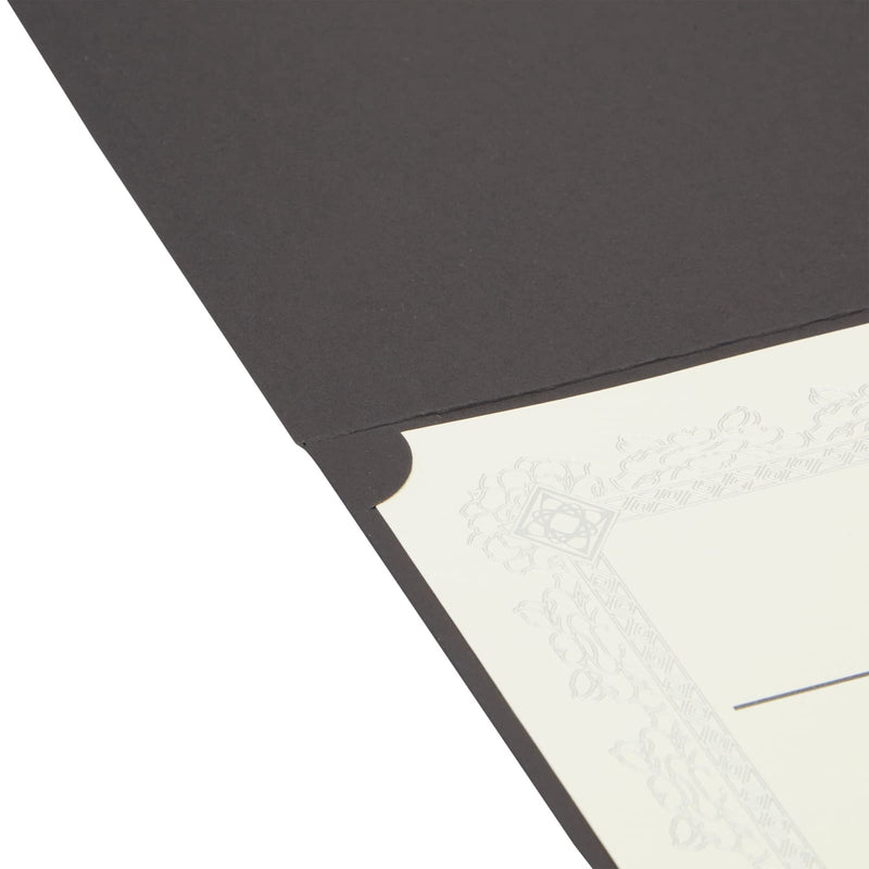 [Australia - AusPower] - Black Certificates Holders with Silver Border for Awards and Diplomas (Letter-Sized,12 Pack) 