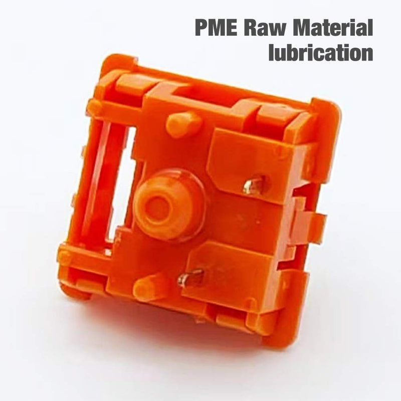 [Australia - AusPower] - TECSEE Purple Panda PME Material Linear Keyboard Switches | Cherry-Style | Mechanical Gaming Keyboards | Long Stem | Plate Mounted | SMD 5 Pin RGB Switches for Backlit Keyboard (Carrot 90) Carrot 90 