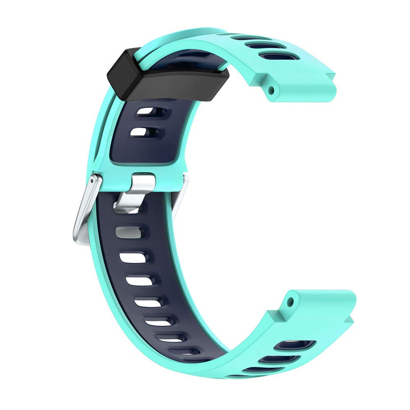 [Australia - AusPower] - Digit.Tail 22mm Replacement Silicone Strap Watch Band with Pins and Screw Tools for Garmin Forerunner 235/220/230/620/630/735XT, Approche S20/S5/S6 Smartwatch Blue-Black 