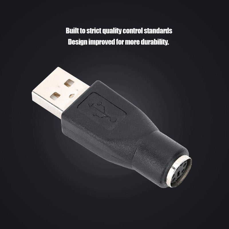 [Australia - AusPower] - 5pcs PS/2 Keyboard/Mouse to USB Converter Adapters USB Male to for PS/2 Female Adapter Converter No Driver for Keyboard Mouse with PS/2 Interface 