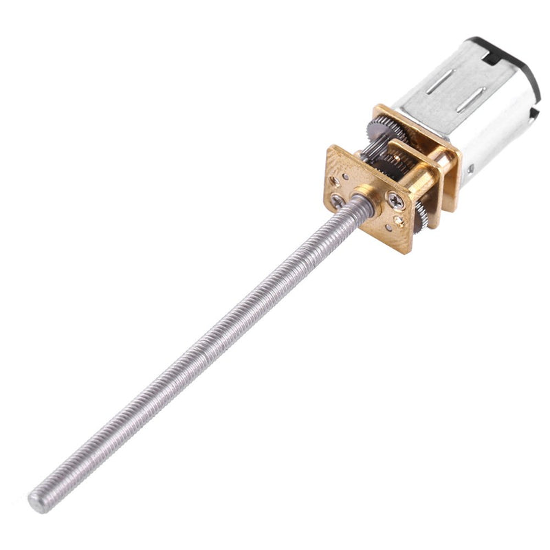 [Australia - AusPower] - DC Motor Threaded Output Shaft Lead Screw 6V Motor Stepper Lead Screw Actuator Gear Motor with Long M3*55MM Lead Screw Thread Output Shaft, 30/60/100/150/200/300/400/500RPM(6V 30RPM) 