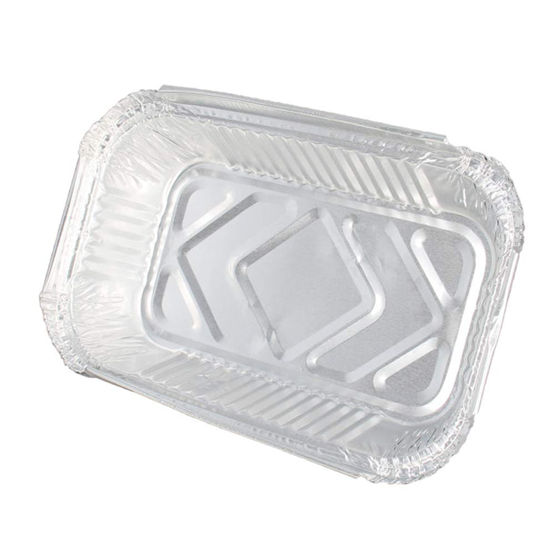 [Australia - AusPower] - Aluminum Pans 100 Pack Disposable Foil Pans Cookware Great for Baking, Cooking, Grilling, Serving & Lining Steam Table Trays Chafers 