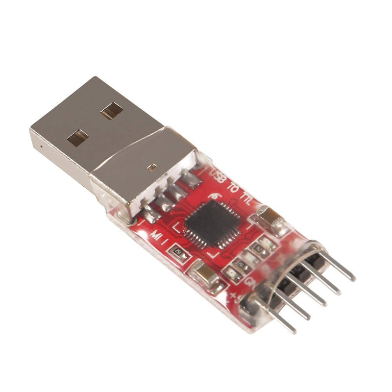 [Australia - AusPower] - Aitrip 3 Sets CP2102 Module USB to TTL 5PIN Serial Converter Adapter Module Downloader with Jumper Wires for UART STC 3.3V and 5V 