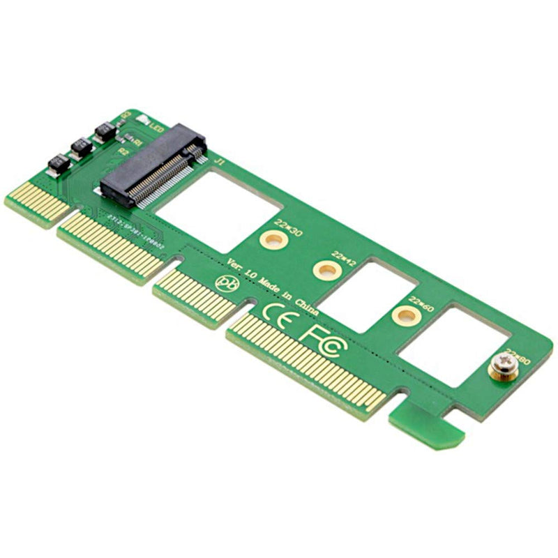 [Australia - AusPower] - JacobsParts M.2 to PCIe NVMe SSD Adapter Card 2242 2260 2280 M2 Drive to Desktop PCI Express x4 x8 x16 Slot, Minimalist Design 