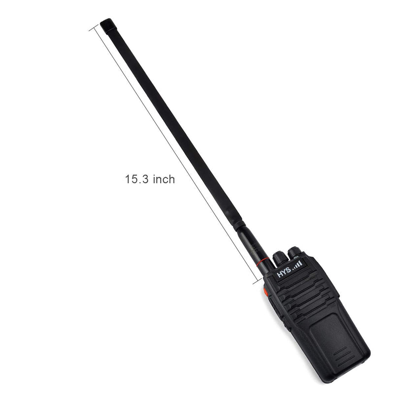 [Australia - AusPower] - TWAYRDIO SMA Female Antenna 144/430MHz Dual Band Foldable Tactical Antennas 15.3 inch + 18.7 inch for Baofeng UV-5R UV-5RA UV-5RE GT-3 BF-F8HP UV-82 UV-82HP Kenwood VHF/UHF Radios (2 Pack) 