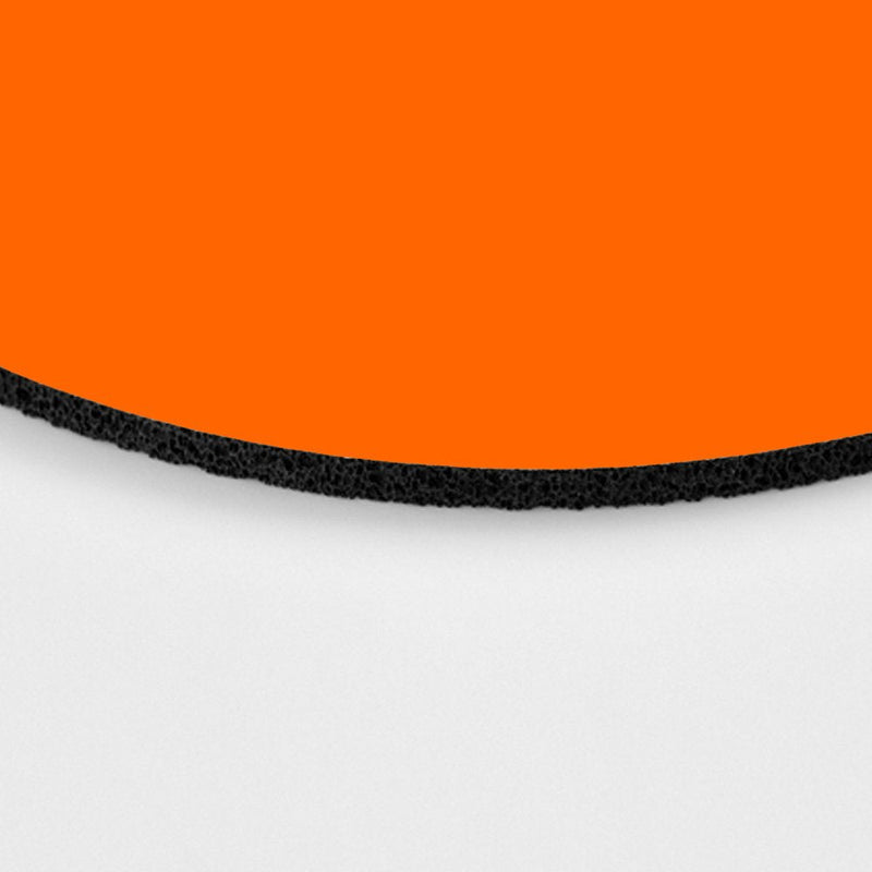 [Australia - AusPower] - Bright Orange Fashion Design Circular Mousepad with Rubber 20cm PP-28 
