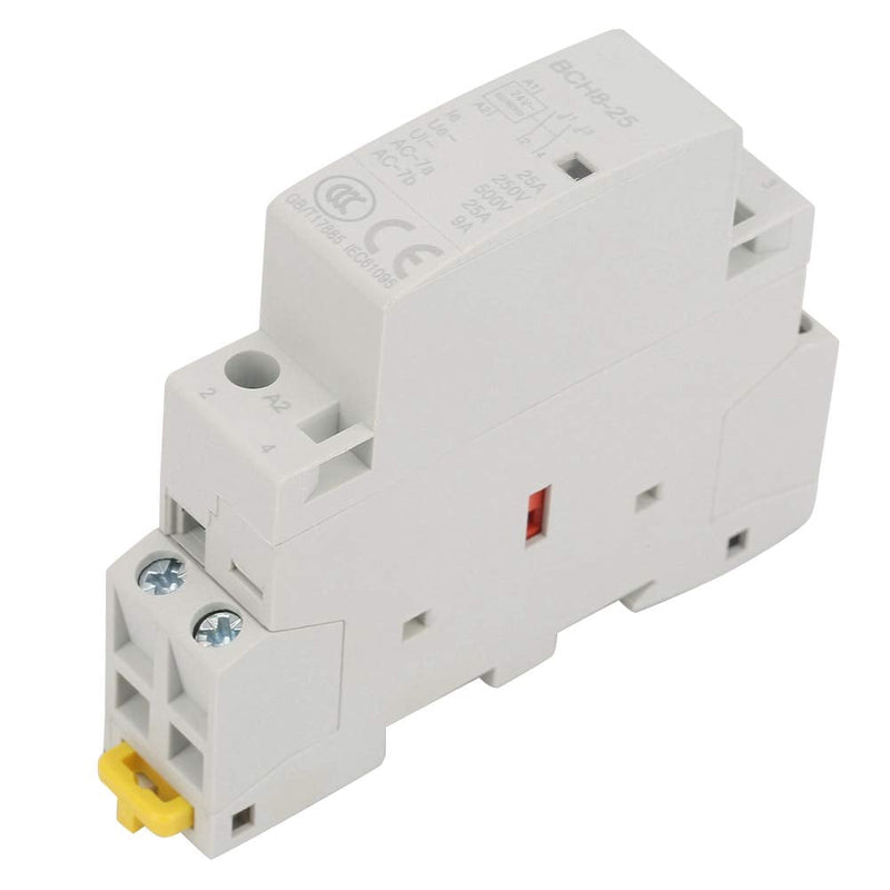 [Australia - AusPower] - DIN Mount Relay,2P 25A 24V 2NO 50/60HZ Household AC Contactor with Din Rail 