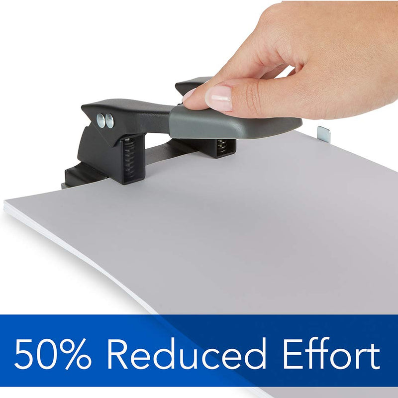 [Australia - AusPower] - Swingline 2 Hole Punch, Comfort Handle Two Hole Puncher, 28 Sheet Punch Capacity, 50% Easier, Black (74050) 