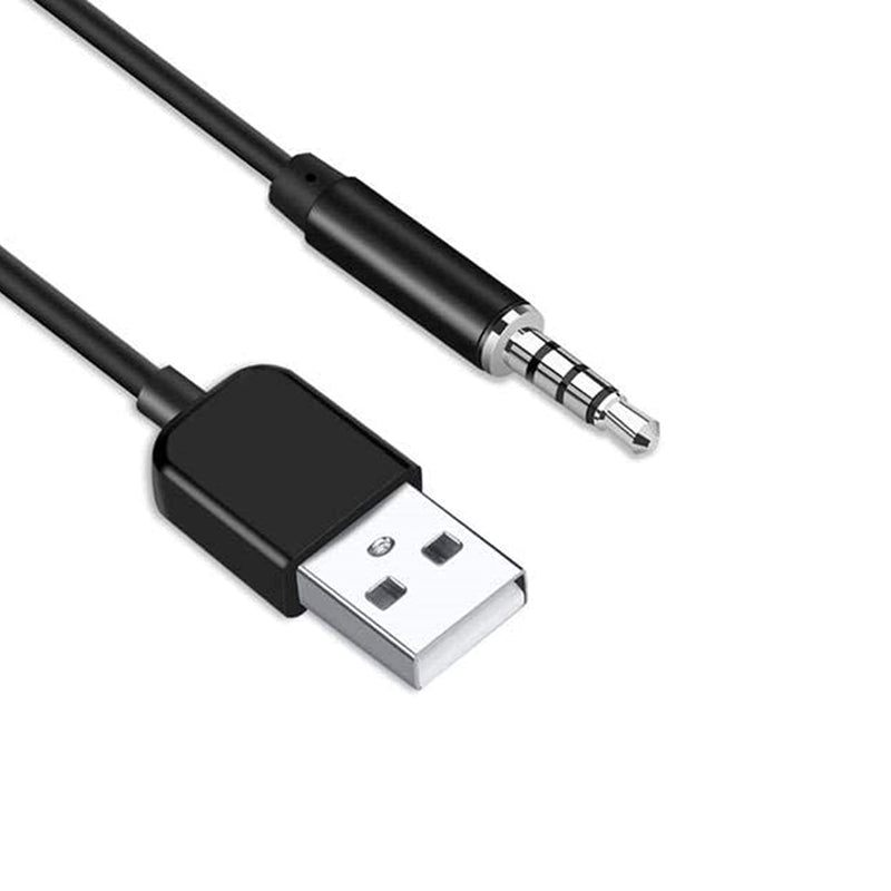 [Australia - AusPower] - 3.5mm Male AUX Audio Video Jack Cable to USB 2.0 Adapter Cord,Connect Kit,for DVD Player,Car Music (2-Pack) 2-Pack 
