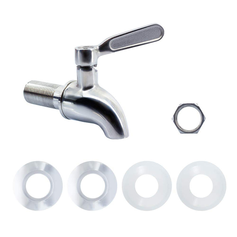 [Australia - AusPower] - hgzaccompany Stainless Steel Spigot For Drink Dispenser, Replacement Metal Spigot For Beverage Dispenser, Water Dispenser Faucet, Food Grade Metal Spout. 1 