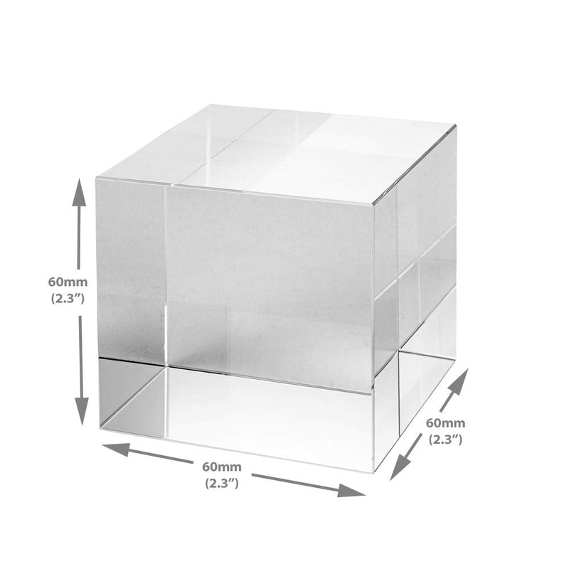 [Australia - AusPower] - Amlong Crystal K9 Optical Glass Prism Cube, 60mm (2.3 Inch) 