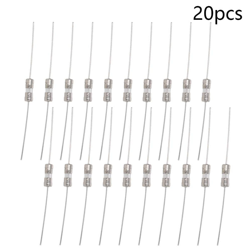 [Australia - AusPower] - Heyiarbeit Glass Tube Fuses Axial with Lead Wire Fast-Blow 3.6x10mm 15A 250V for Replacing or Repairing Many Home Electronics 20Pcs 15A 20Pcs 