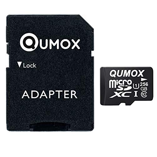 [Australia - AusPower] - QUMOX 256GB Micro SD Memory Card Class 10 UHS-I 256 GB HighSpeed Write Speed 60MB/S Read Speed Upto 80MB/S 