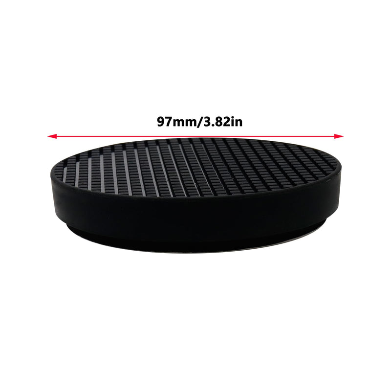 [Australia - AusPower] - Antrader Round Rubber Furniture Cups, 4Pcs Non Slip Furniture Coasters Furniture Leg Coasters 3.5" Non Slip Rubber Pads Furniture Pads for Sofa Chair Leg 