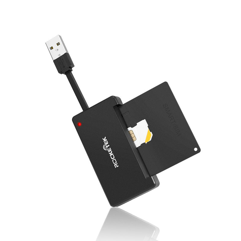 [Australia - AusPower] - Rocketek DOD Military USB Smart Card Reader/CAC Common Access Card Reader Writer for Military|ID Card/IC Bank Chip Card Reader, USB Smart Card Writer Compatible with Windows XP/Vista/7/8/11, Mac OS 