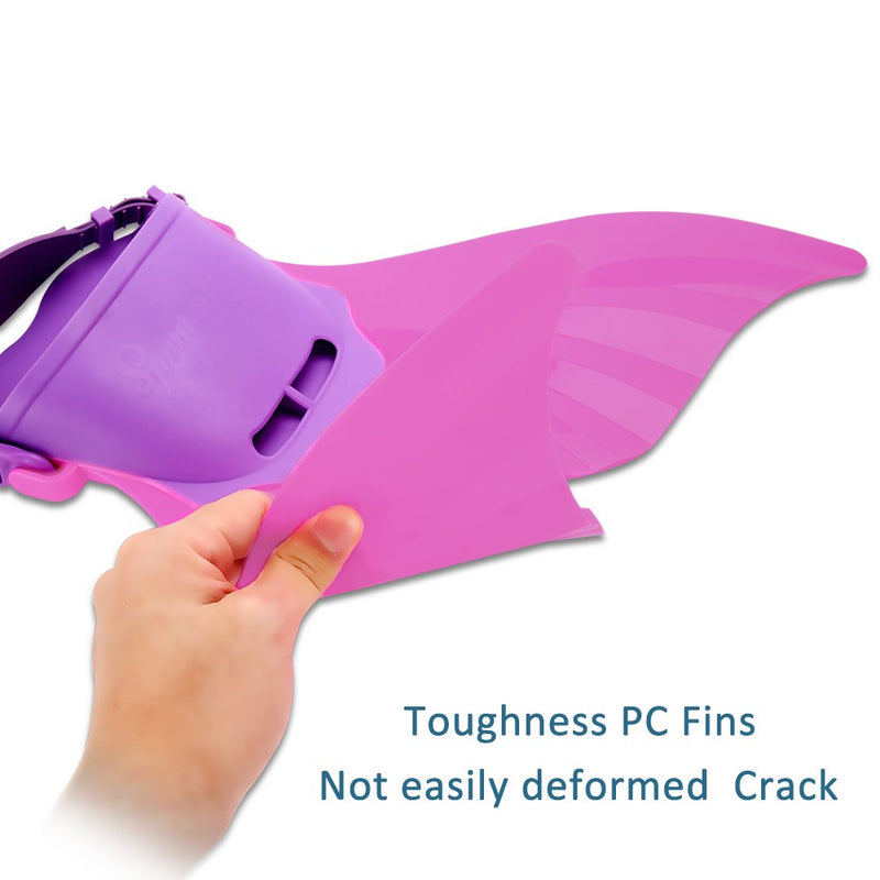 [Australia - AusPower] - Adjustable Mermaid Swim Fin for Swimming Training Girl ,Boys ,Kids ,Children by AIWANK 