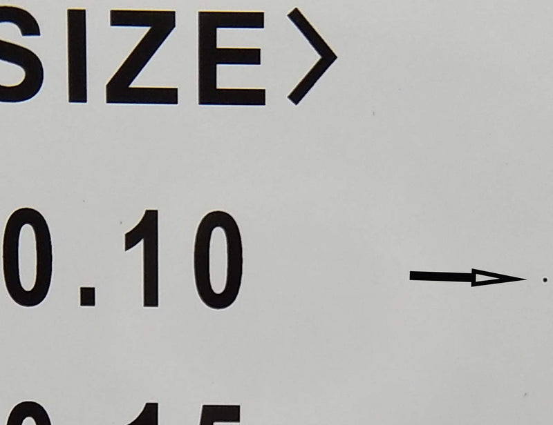 [Australia - AusPower] - Flaw Detection Gauge SEC Size Estimation Chart (Transparency) for Defects and Measuring (Transparent, 2) transparent 