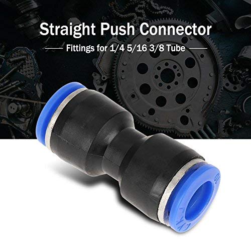 [Australia - AusPower] - Hilitand 30pcs Air Line Fittings Push-to-Connect Fittings Straight Push Connectors Plastic Quick Release Connectors for 1/4 5/16 3/8 Tube 