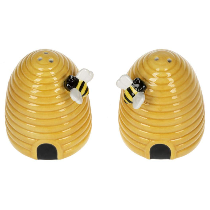 [Australia - AusPower] - Ganz MG178280 Bee Skep Salt and Pepper Shaker Set of 2, Yellow 